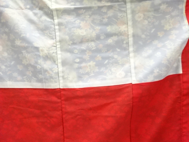  草花模様小紋着物